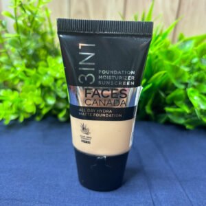 Faces Canada 3 in 1 All Day Hydra Matte Foundation Medium Natural with Moisturizer+sunscreen 18ml