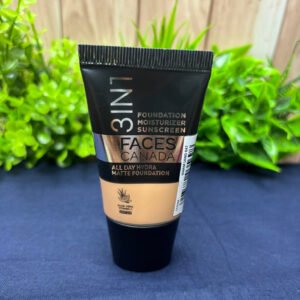 Faces Canada 3 in 1 All Day Hydra Matte Foundation Warm Sand with Moisturizer+sunscreen 18ml
